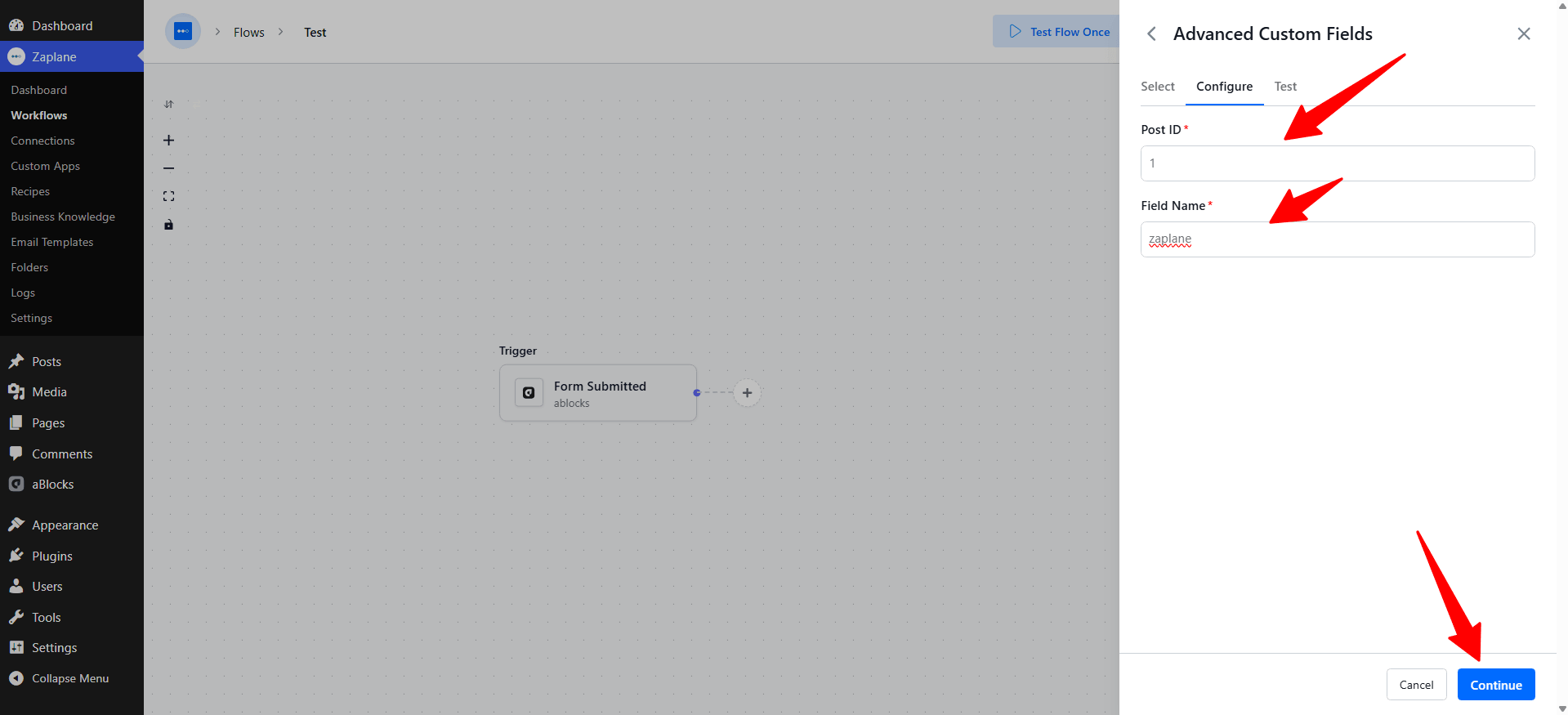 Configure