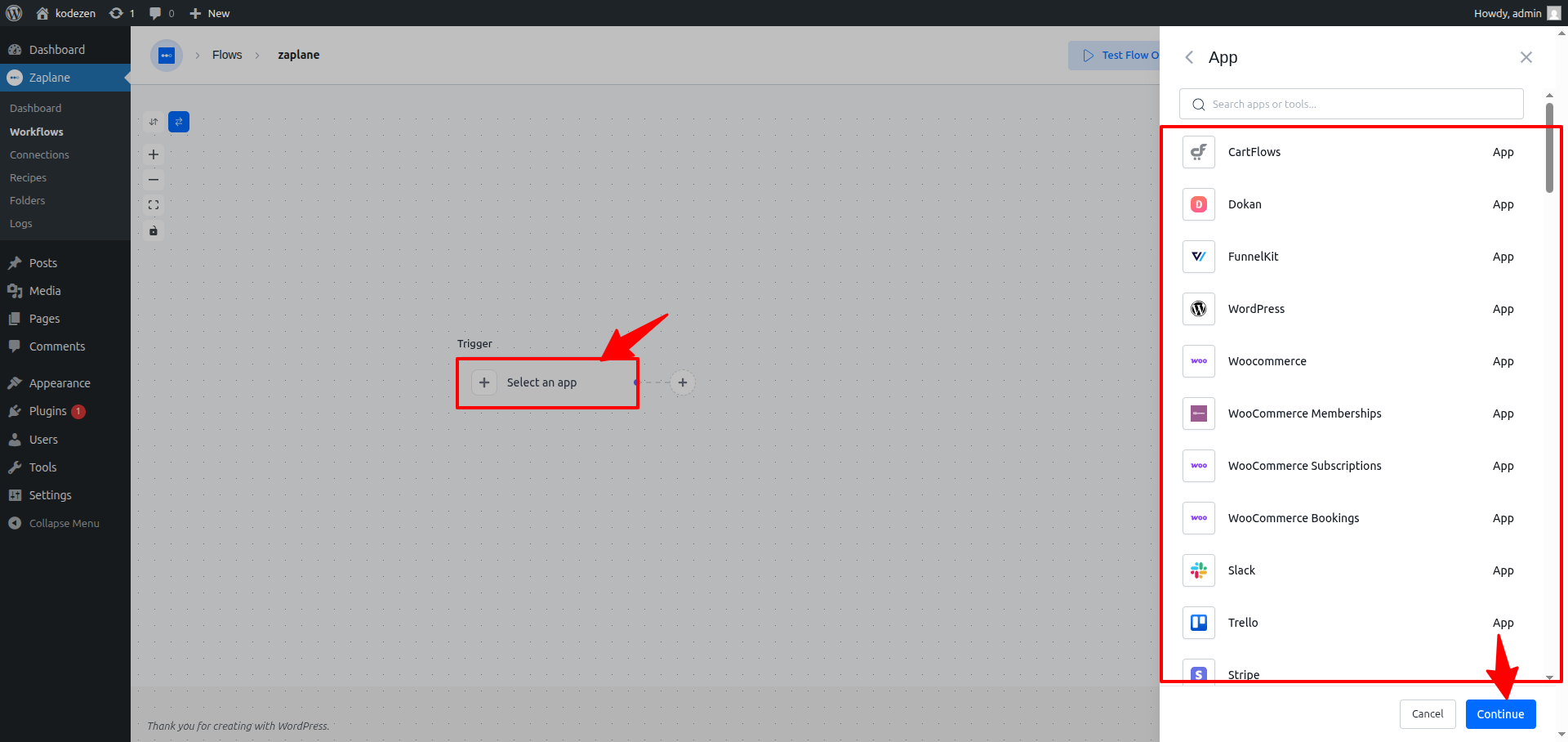 Starts the Workflow Starts the Workflow
