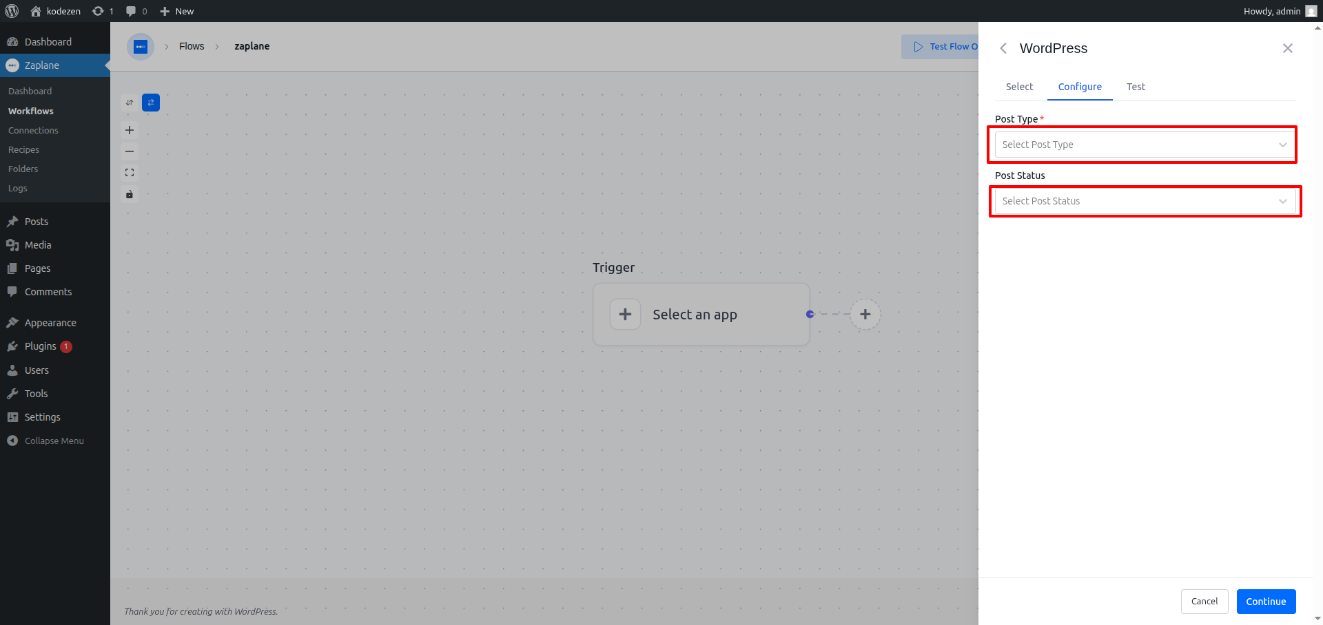 Configure Post Type Configure Post Type