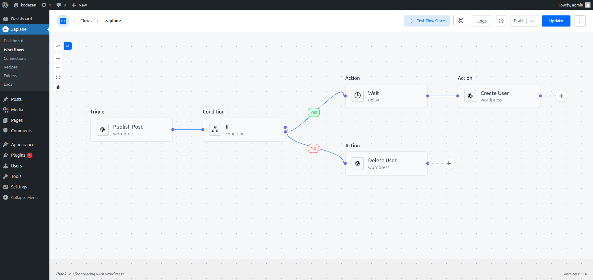 Multiple Actions in One Workflow Multiple Actions in One Workflow