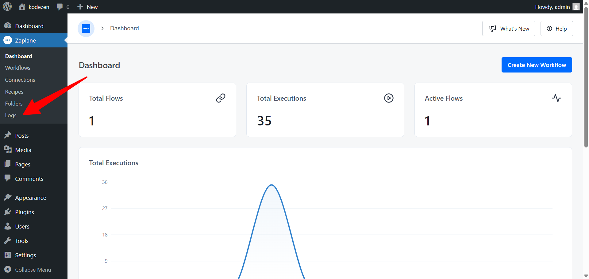 Zaplane Dashboard Zaplane Dashboard