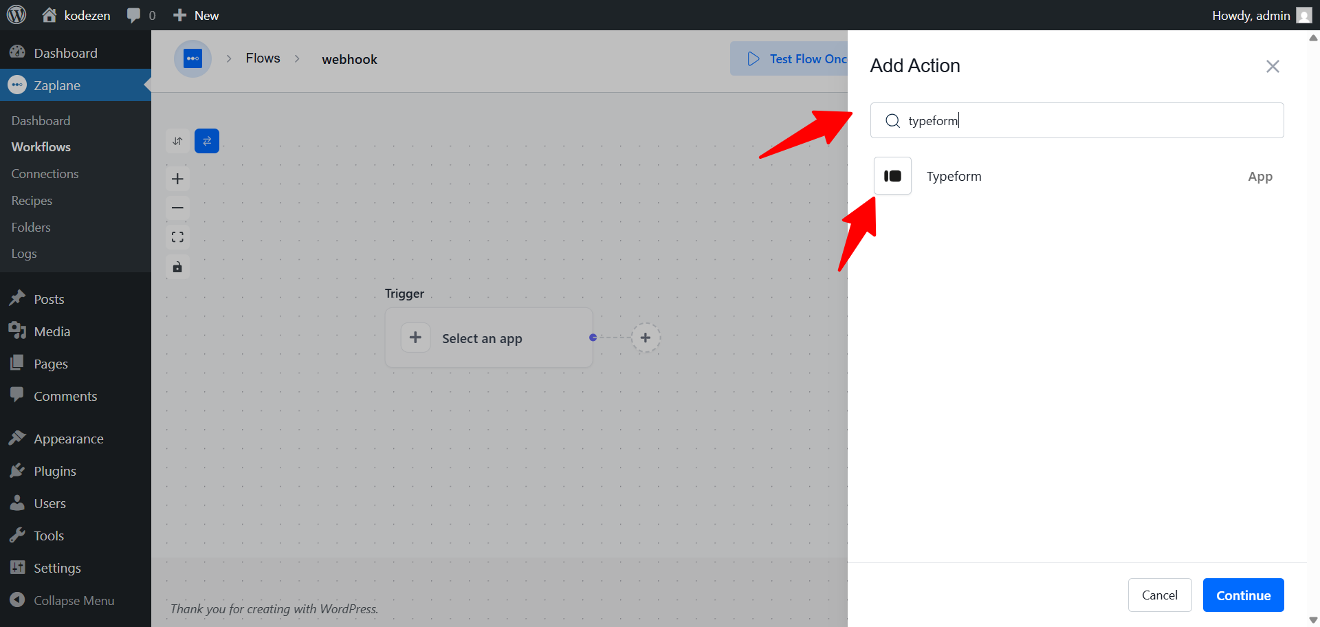 Add Typeform Add Typeform