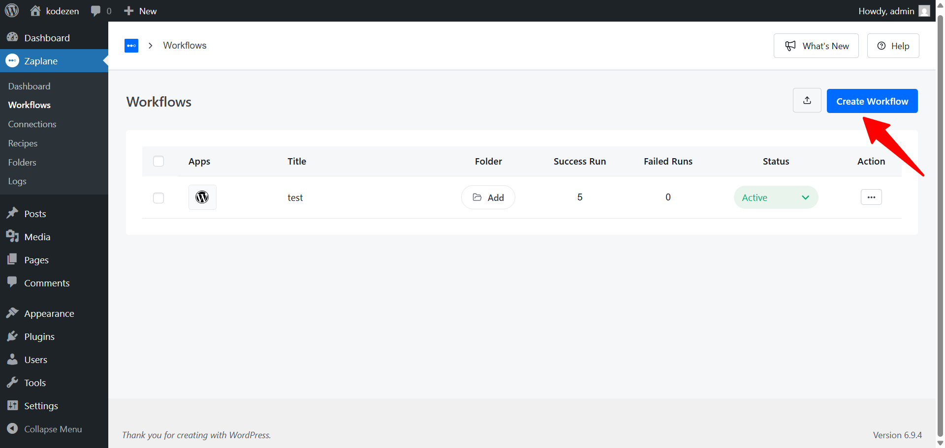 Create a New Workflow Create a New Workflow