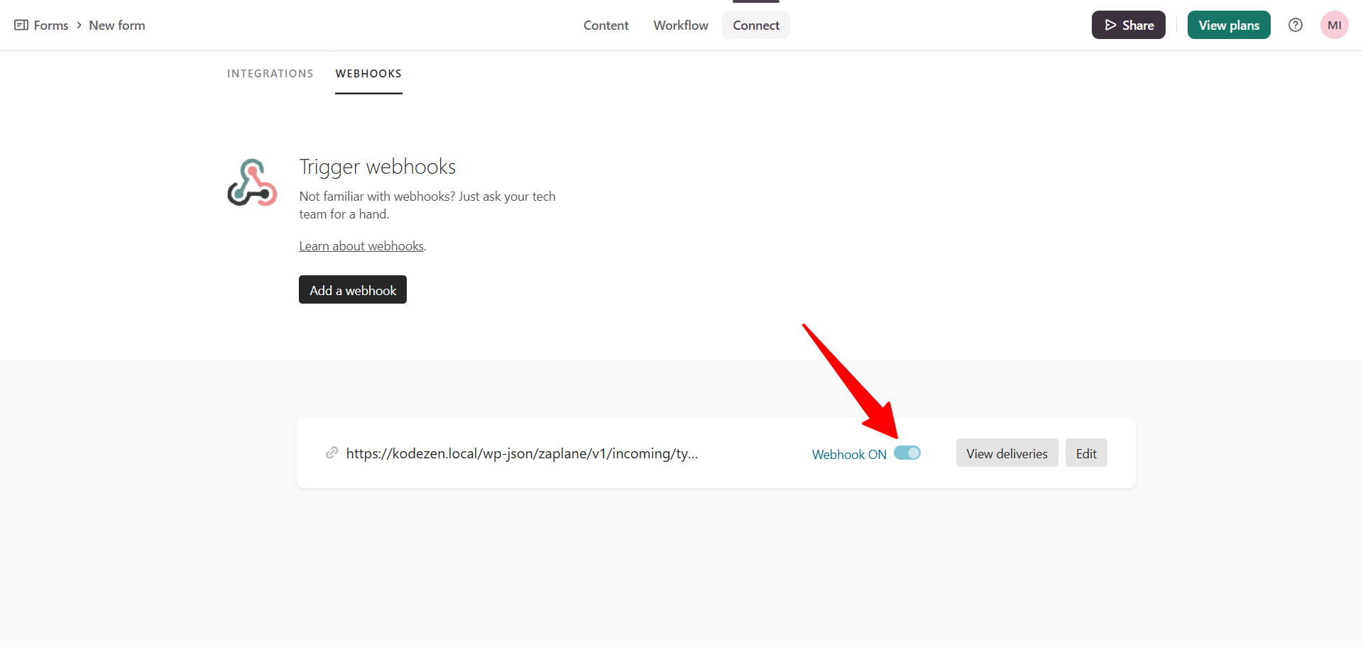 Webhook On Webhook On