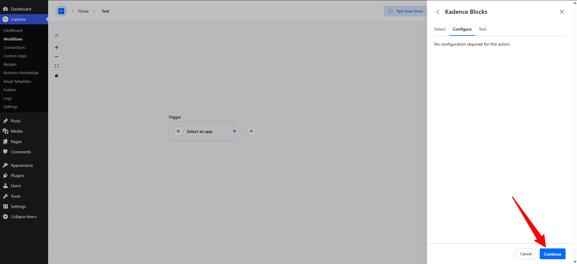 Configure the Trigger Configure the Trigger