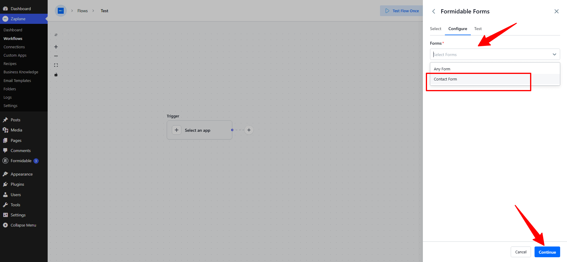 Configure