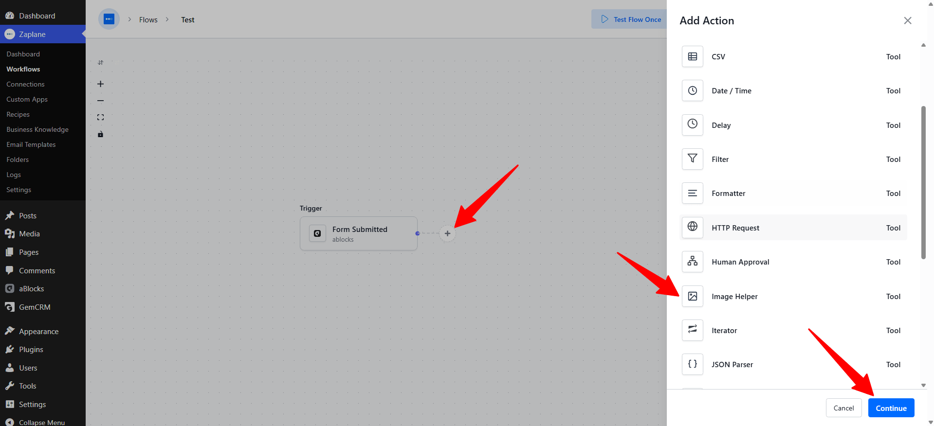 Add the Image Helper tool Add the Image Helper tool