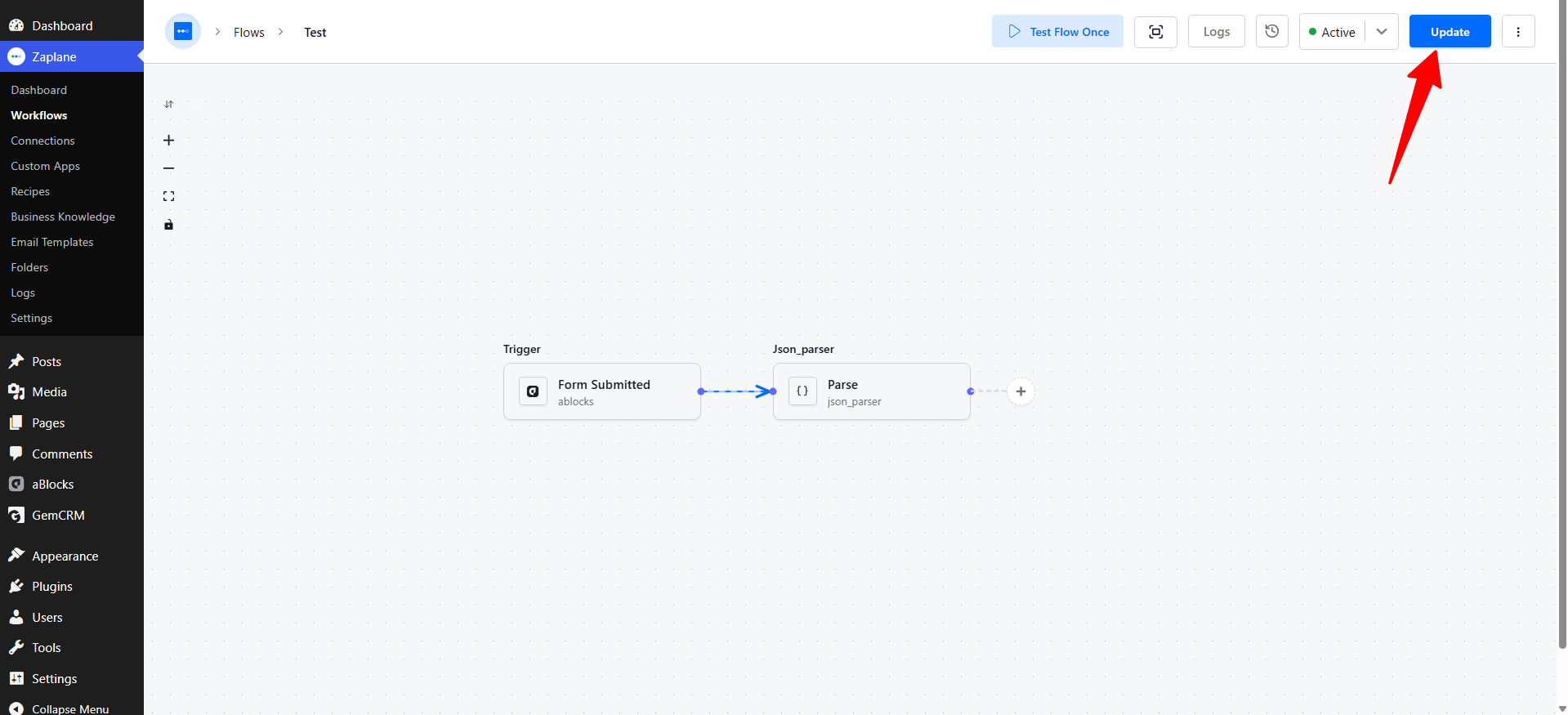 Update and Activate the Workflow