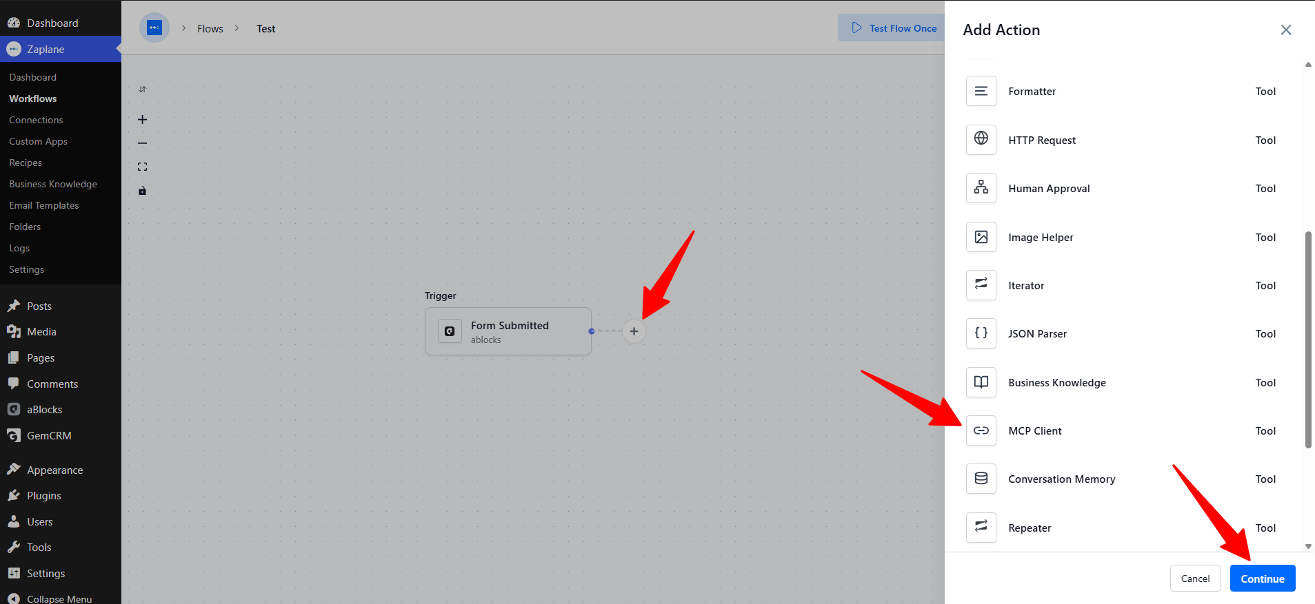 Add the MCP Client Tool Add the MCP Client Tool
