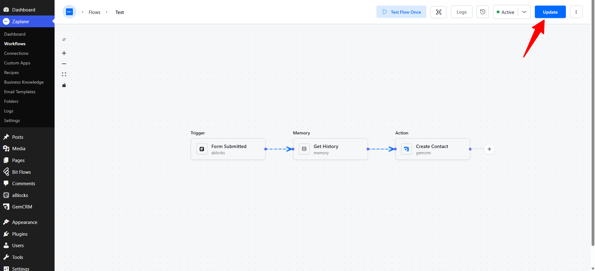 Update and Activate the Workflow Update and Activate the Workflow