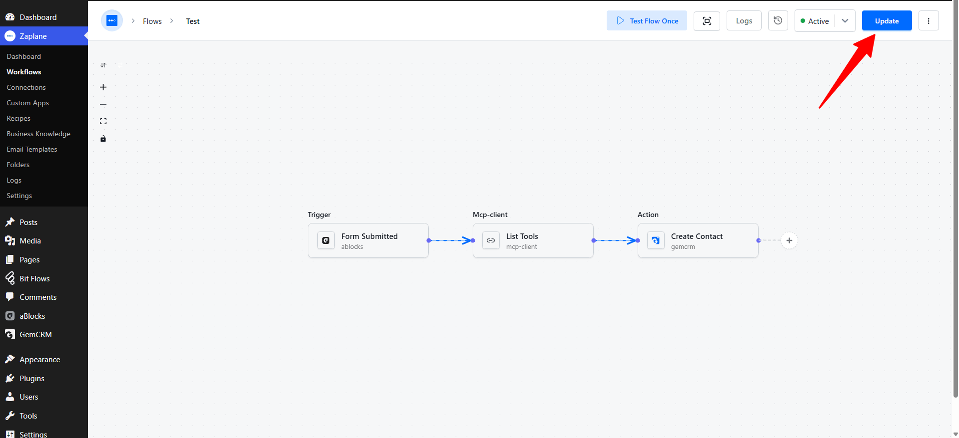 Update and Activate the Workflow Update and Activate the Workflow