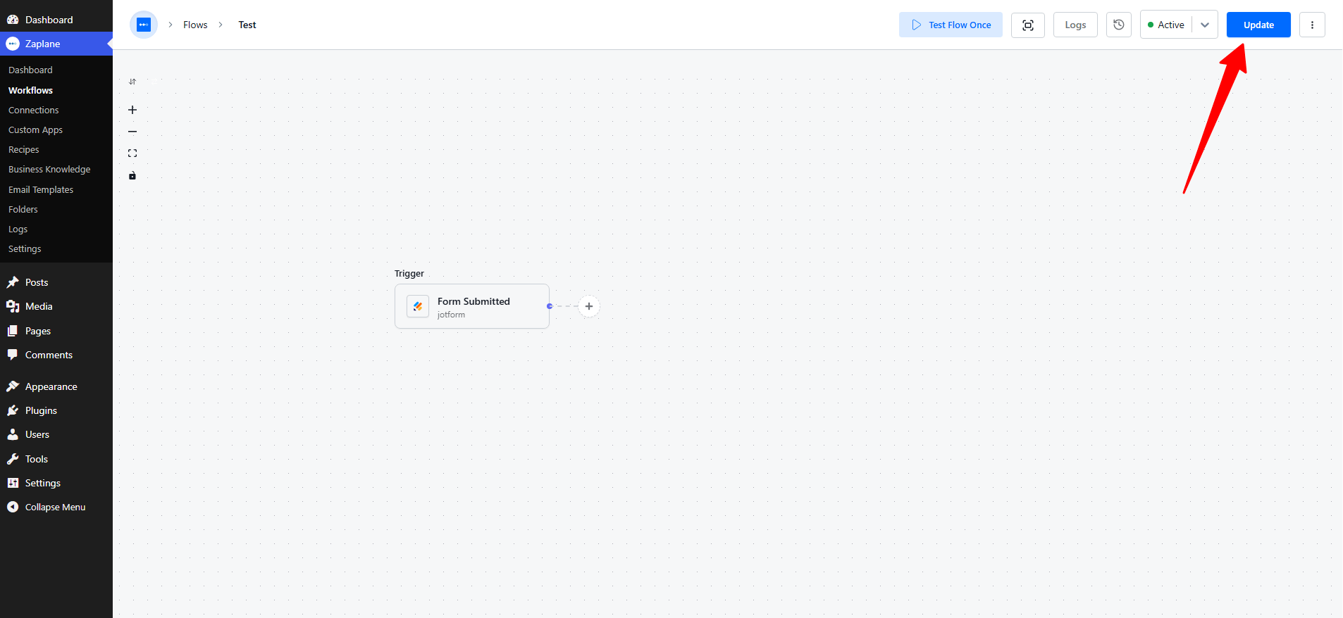 Active and click Update to publish it Active and click Update to publish it