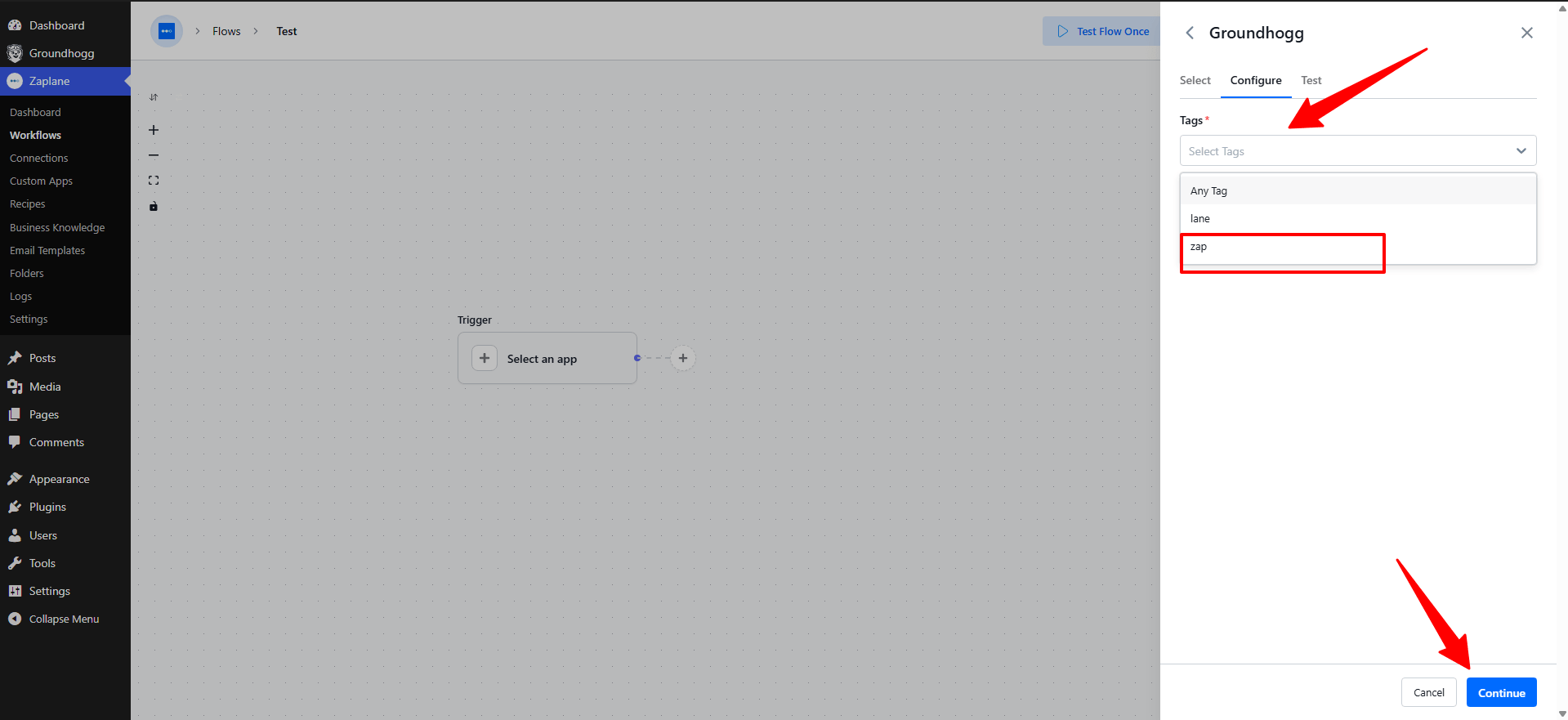 Configure the Trigger