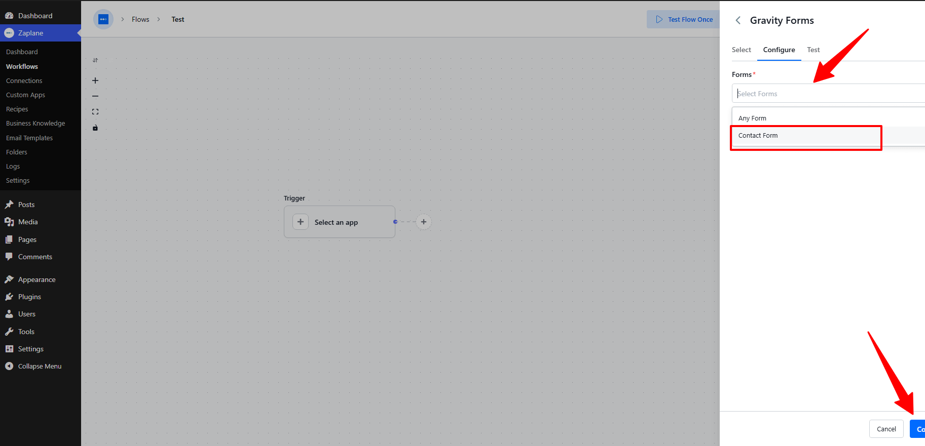 Configure the Trigger Configure the Trigger