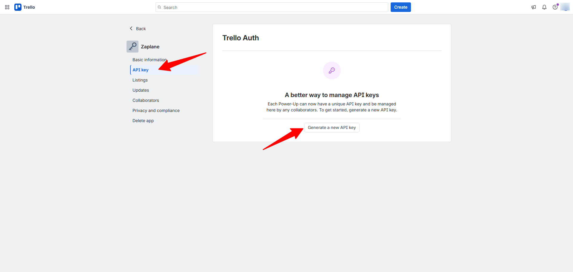 API key API key