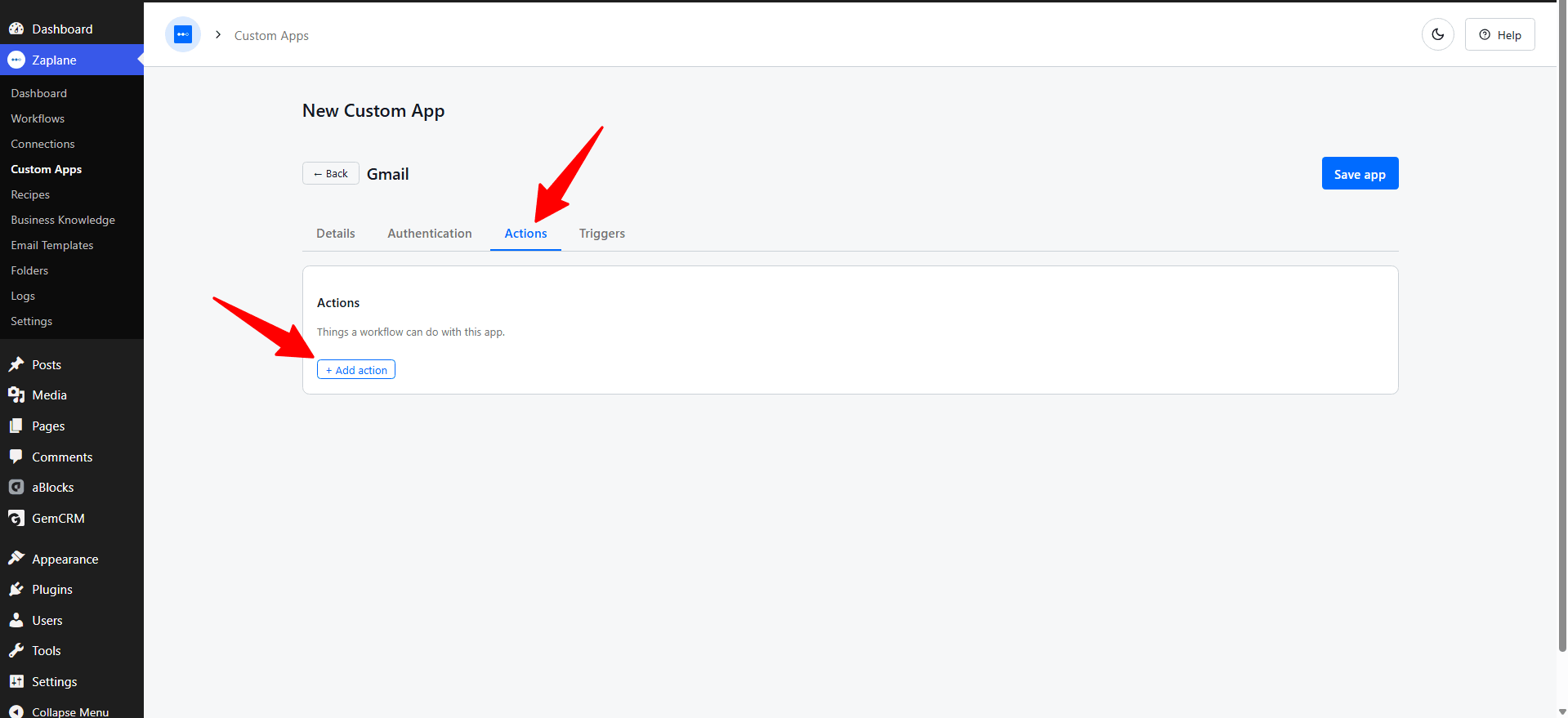 Add an Action Add an Action