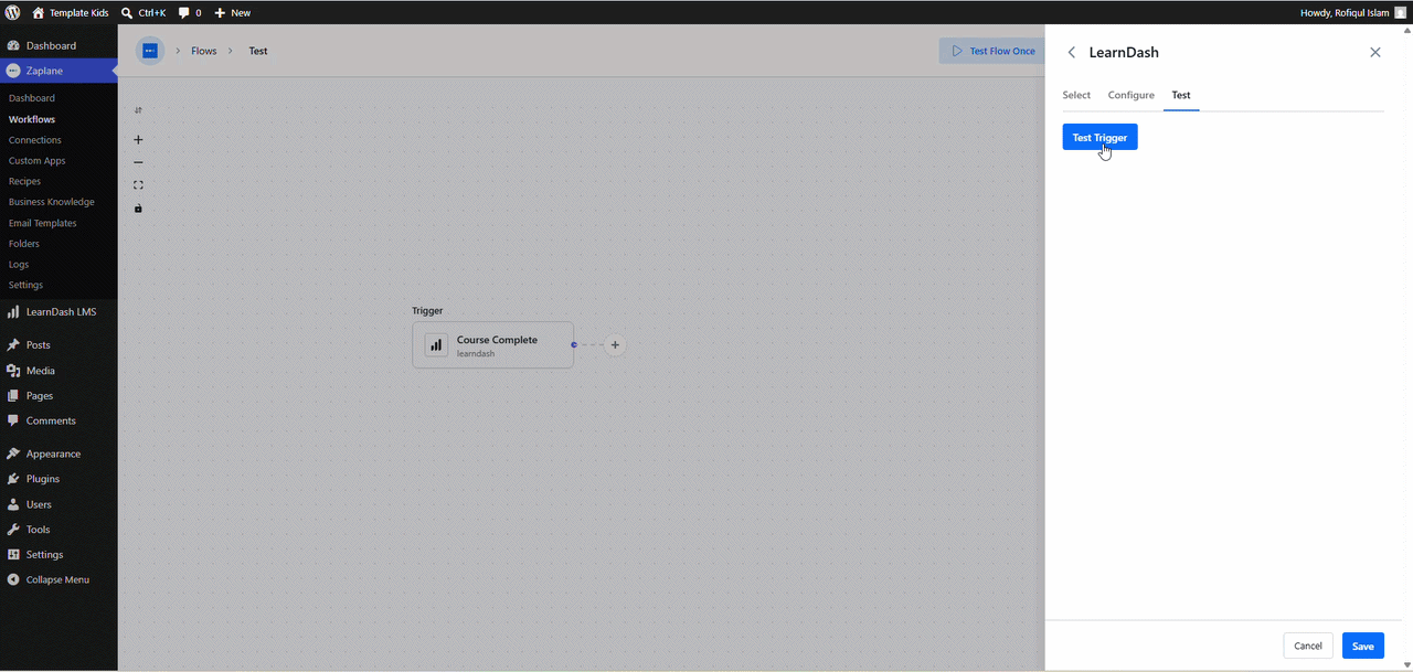 Test and Activate the Workflow