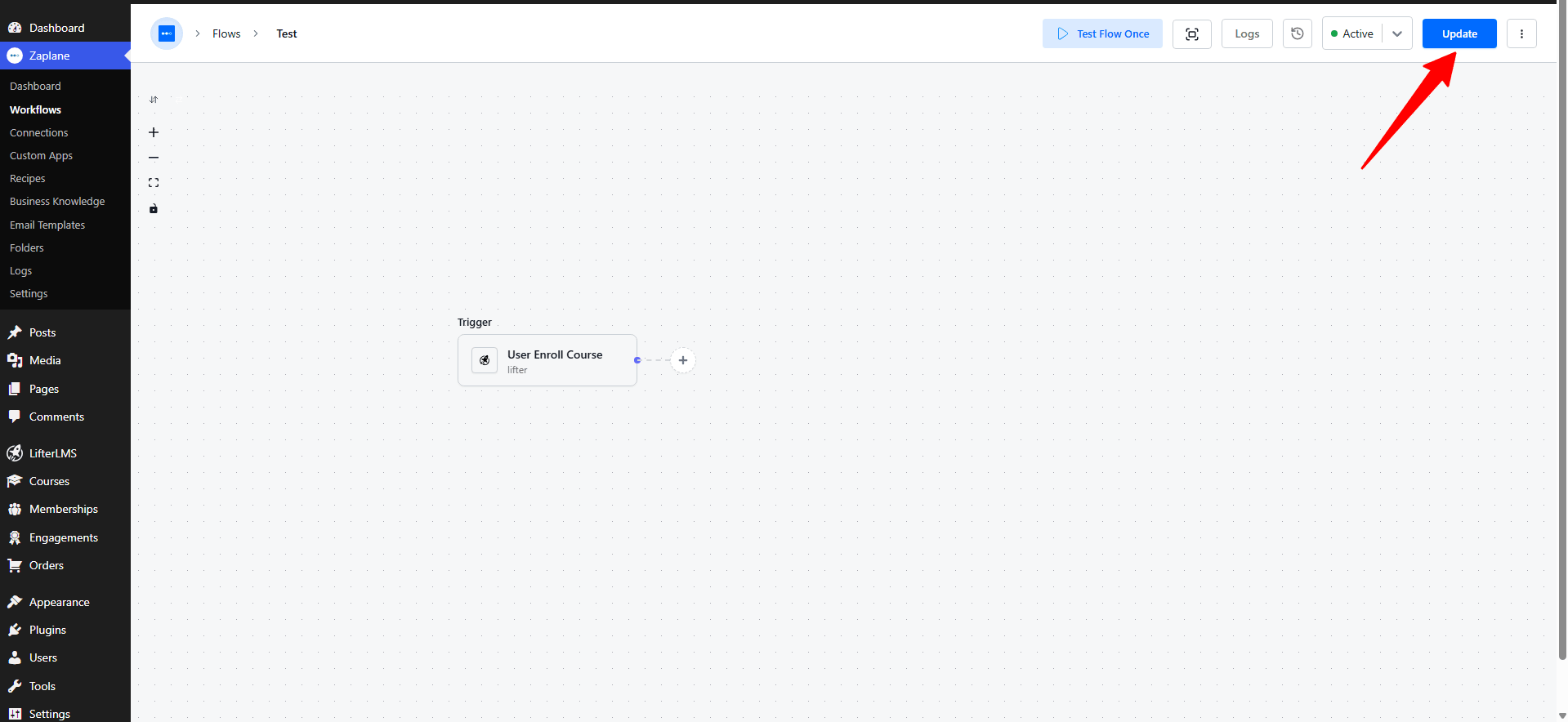 Active and click Update to publish it. Active and click Update to publish it.Â