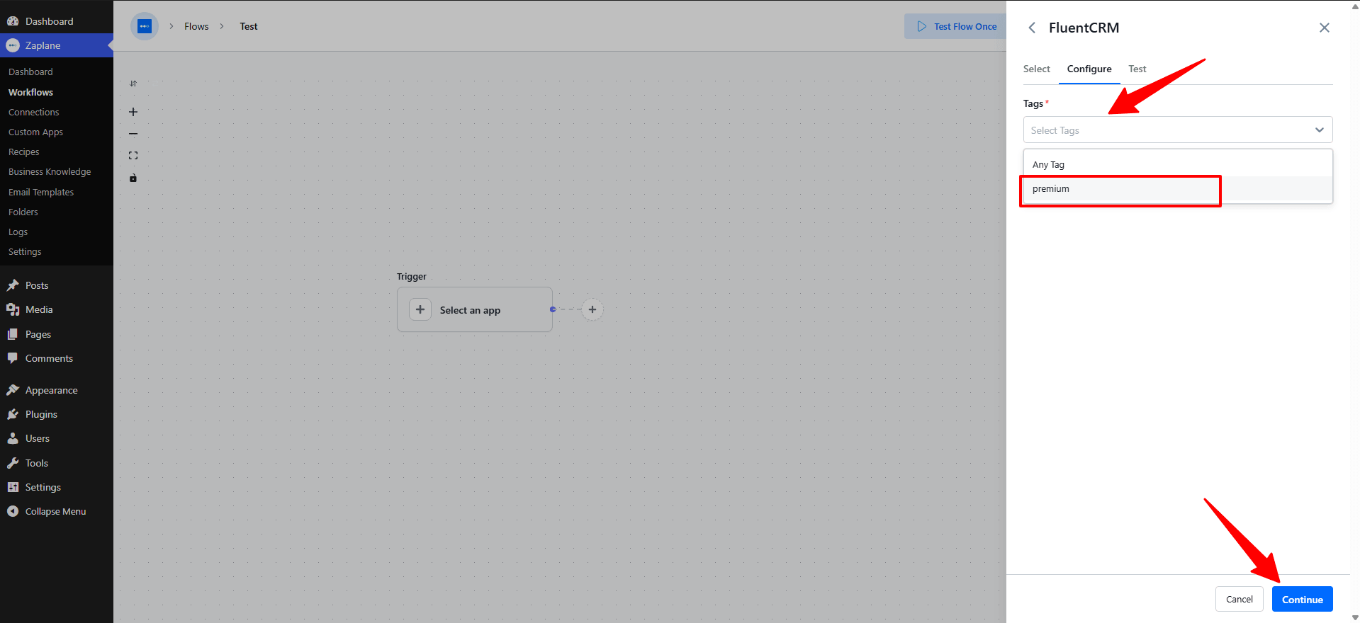 Configure the Trigger Configure the Trigger