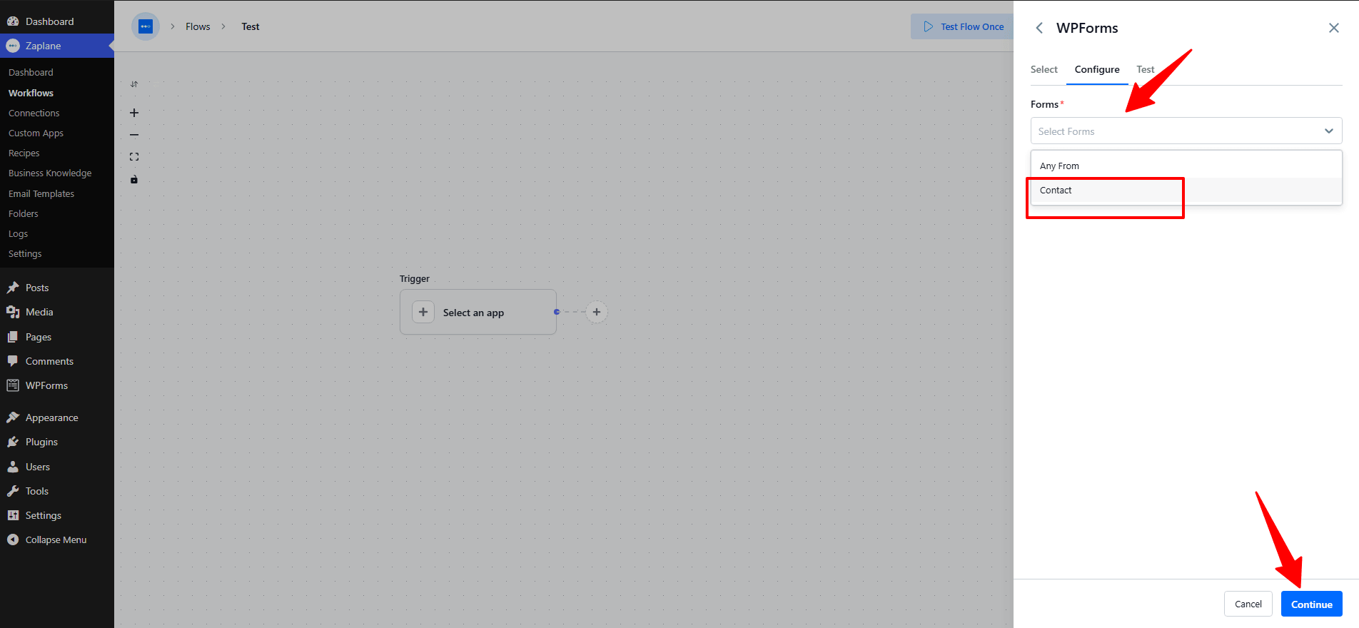 Configure the Trigger Configure the Trigger