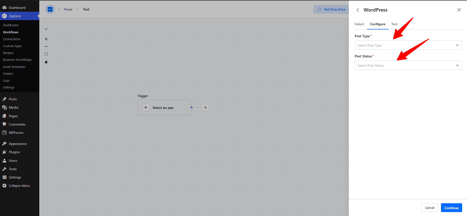 Configure the Trigger Configure the Trigger