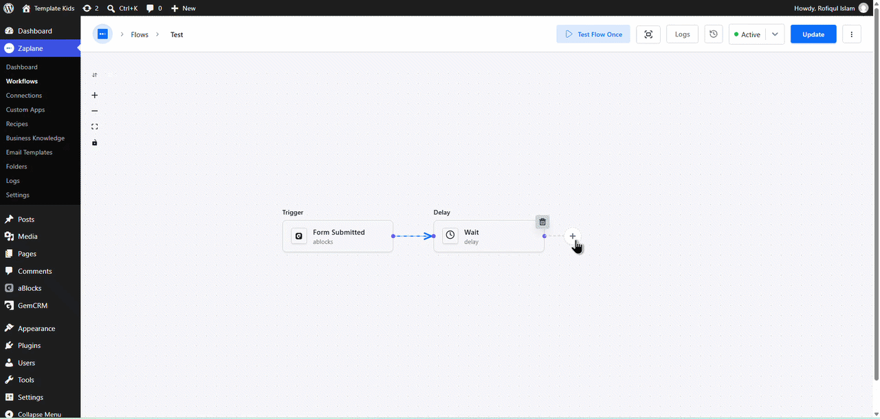 Zaplane workflow 