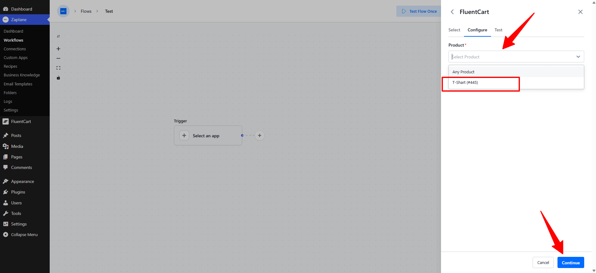 Configure the Trigger Configure the Trigger