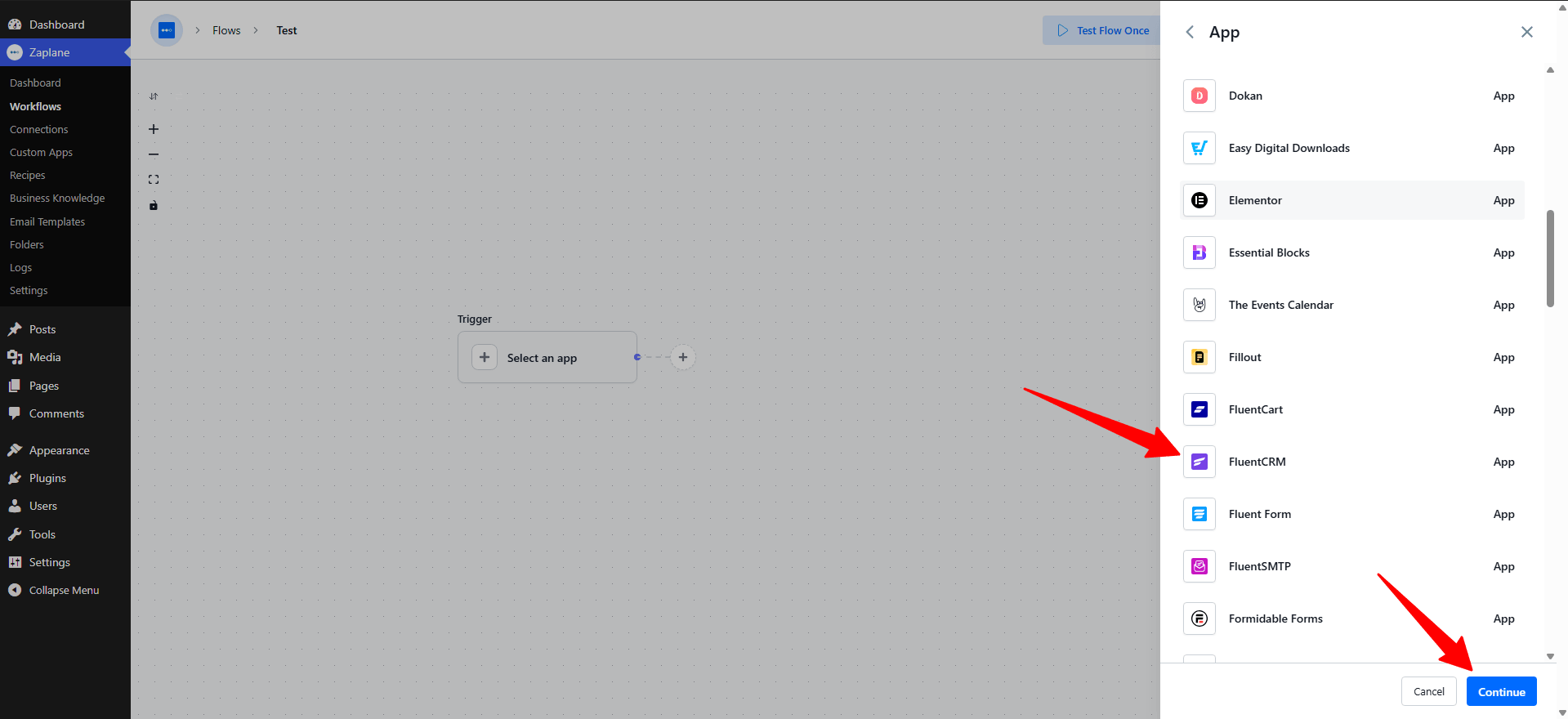 FluentCRM Continue. FluentCRM Continue.Â