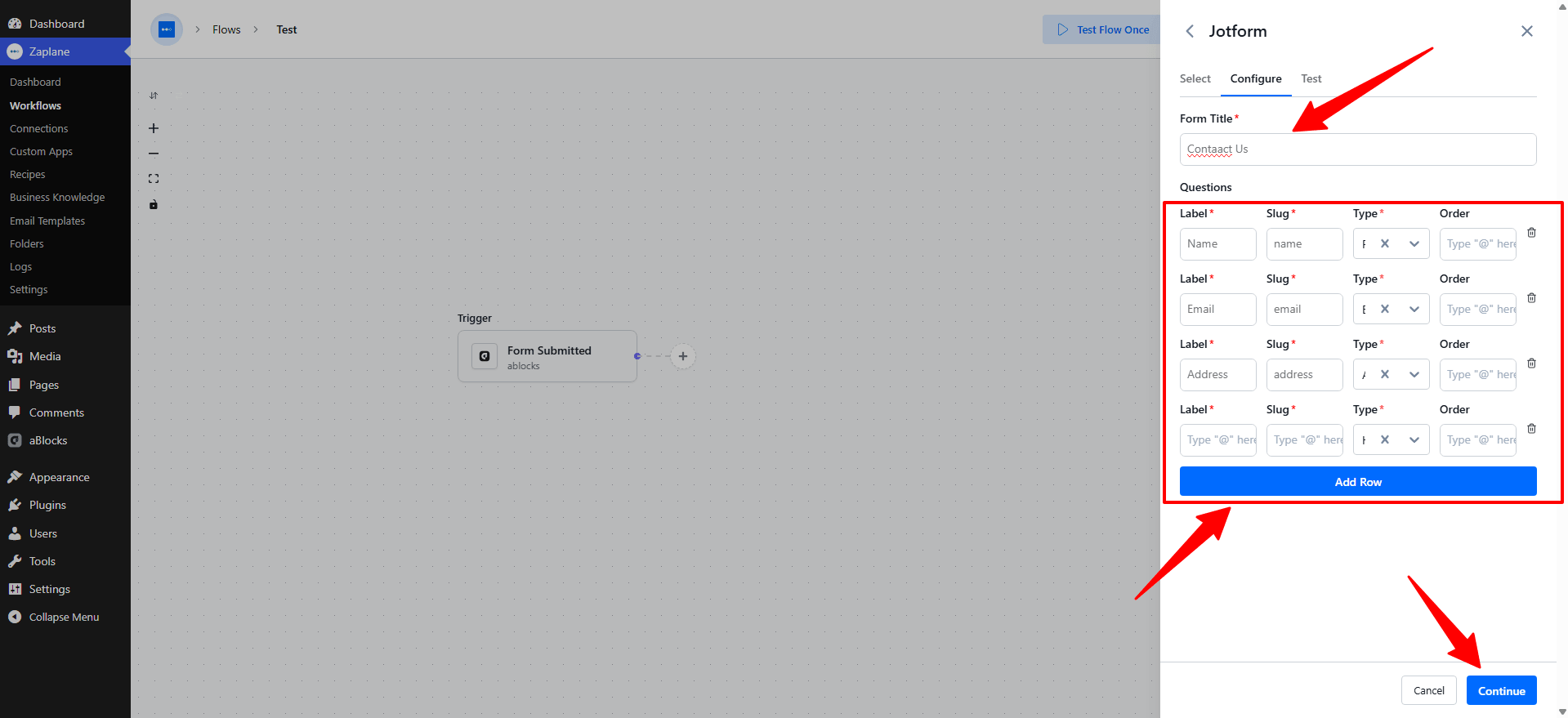 Click Continue when done Click Continue when done