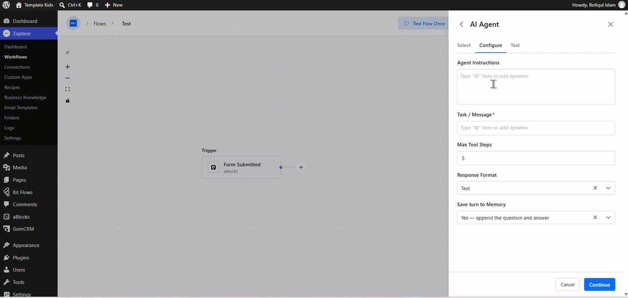 Configure the Agent Configure the Agent