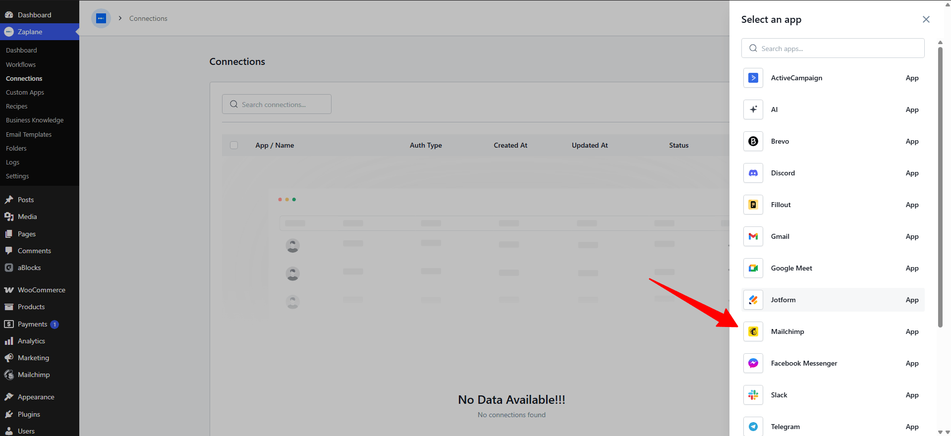 Select Mailchimp Select Mailchimp