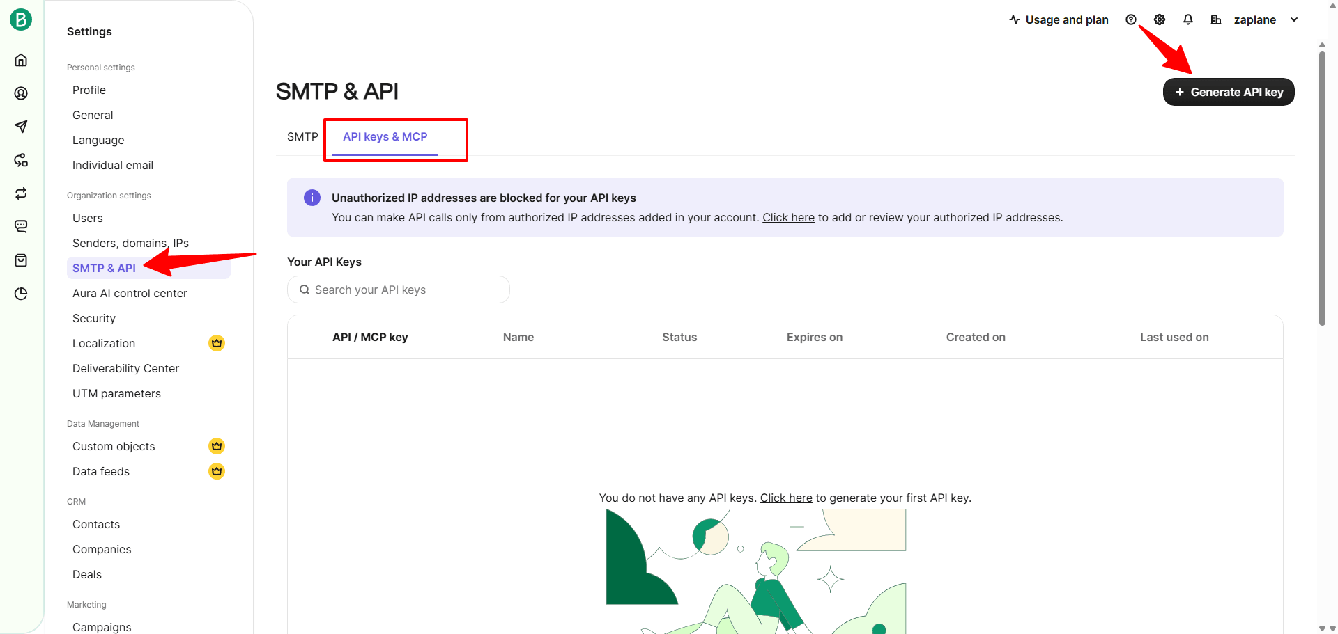 Go to SMTP & API Go to SMTP & API