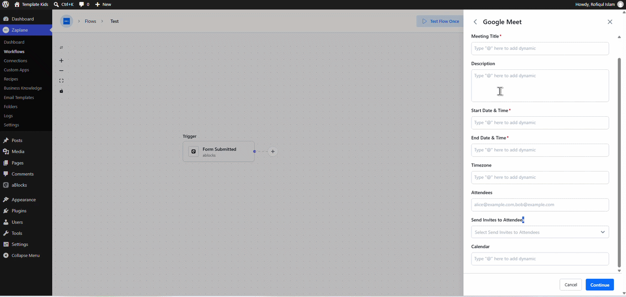 Configure the Meeting Configure the Meeting